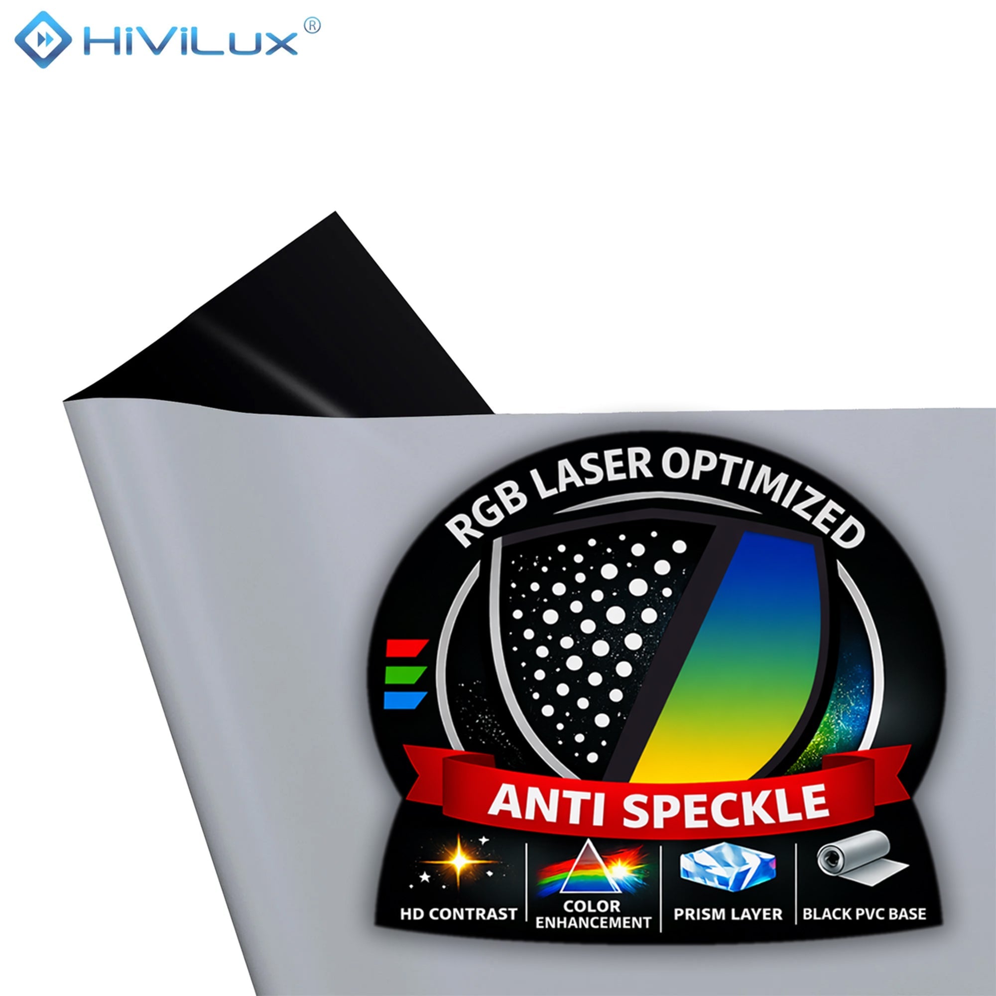 HiViGrey Cinema 3L Anti-Speckle Projektionstuch