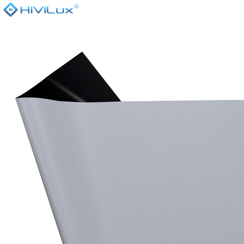HiViLux® RGB-Triplelaser Boden-Motorleinwand – HiViGrey Cinema 3L – Schwarz/Weiß