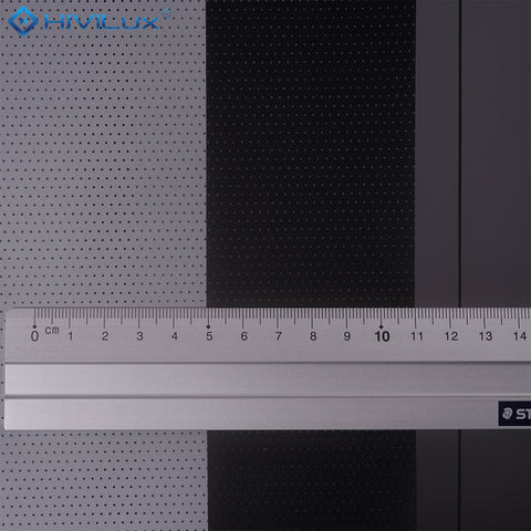 HiViLux® ALR Akustik Tension-Motorleinwand – HiViGrey Cinema 5DMP micro perforated– Schwarz/Weiß