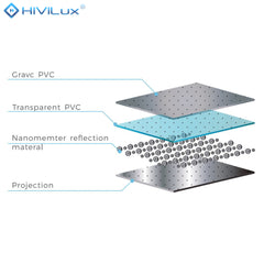 HiViLux® 16:9 Tension Motorized Projection Screen – Grey HiViGrey Cinema 0.8 – Black/White Housing 