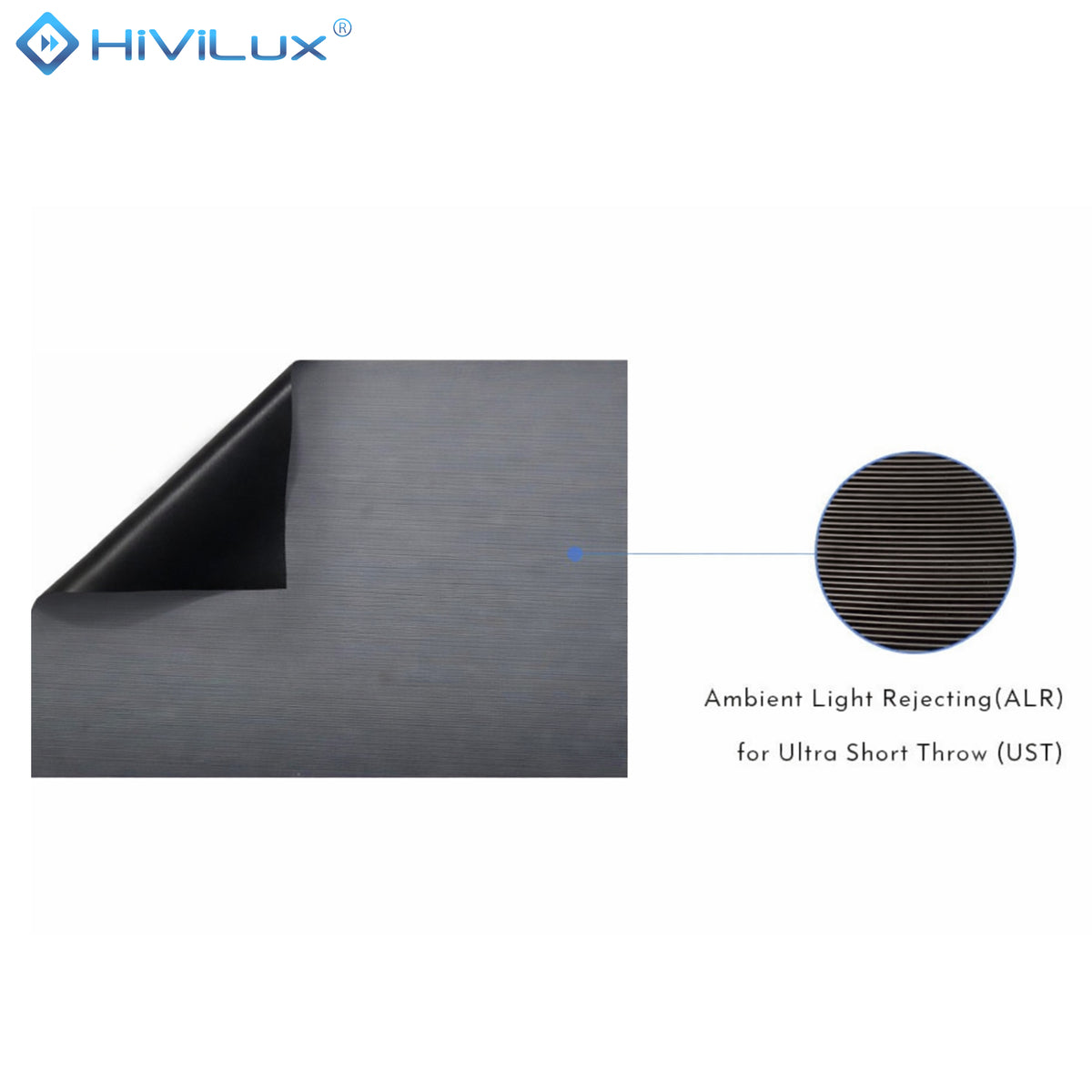 HiViLux® UST/CLR Kontrast Leinwandtuch – HiViPrism Cinema HDR (Abschnitt)