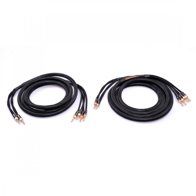 HiViLux Bi-Wiring OFC Lautsprecherkabel Bananenstecker