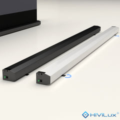 HiViLux® UST/CLR hoogcontrast vrijstaand vloerprojectiescherm – HiViPrism Cinema HDR – zwart/wit