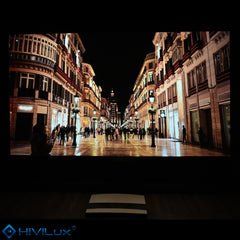 HiViLux® UST/CLR hoogcontrast vrijstaand vloerprojectiescherm – HiViPrism Cinema HDR – zwart/wit