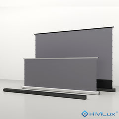 HiViLux® UST/CLR hoogcontrast vrijstaand vloerprojectiescherm – HiViPrism Cinema HDR – zwart/wit