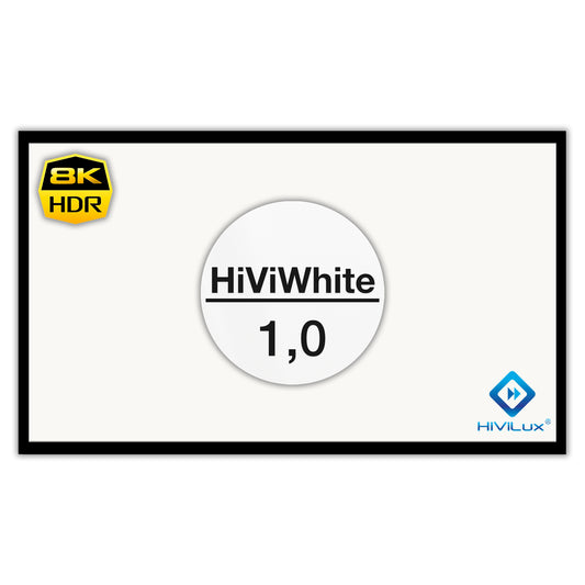 HiViLux® weiss Samt-Rahmenleinwand – HiViWhite Cinema 1,0