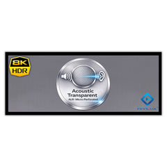 HiViLux® 16:9 Tension Motorized Projection Screen – Grey HiViGrey Cinema 0.8 – Black/White Housing 