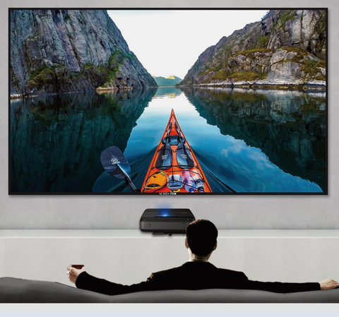 HiViLux® UST/CLR Kontrast Zero-Rahmenleinwand – HiViPrism Cinema HDR