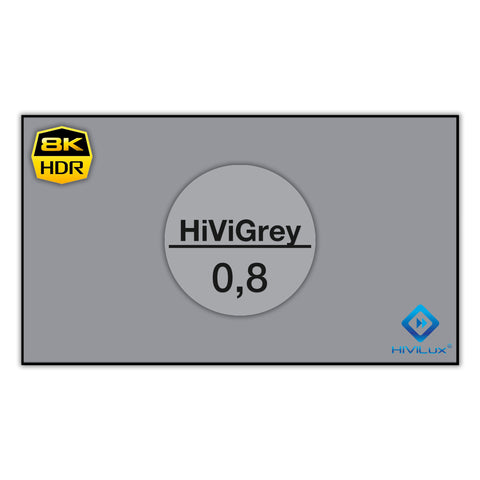 HiViLux® grau Zero-Rahmenleinwand – HiViGrey Cinema 0,8