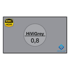HiViLux® grau Zero-Rahmenleinwand – HiViGrey Cinema 0,8