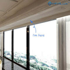 HiViLux® grau Deckeneinbau Tension-Motorleinwand mit HiViGrey Cinema 0,8