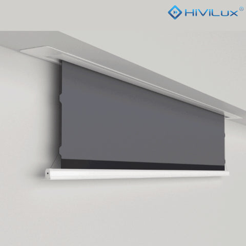 HiViLux® Deckeneinbau Tension-Motorleinwand mit HiViWhite Cinema 1,0 Weißtuch