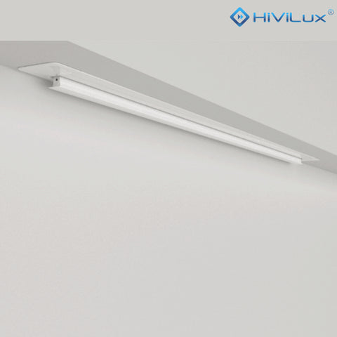 HiViLux® Deckeneinbau Tension-Motorleinwand mit HiViWhite Cinema 1,0 Weißtuch