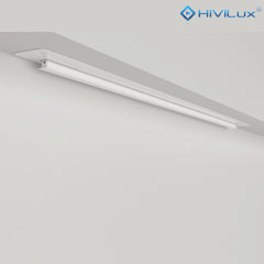 HiViLux® grau Deckeneinbau Tension-Motorleinwand mit HiViGrey Cinema 0,8