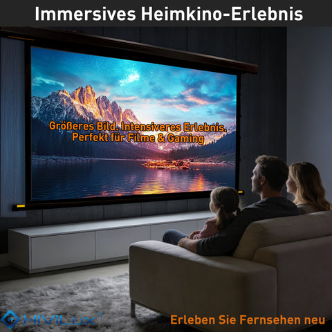 HiViLux® ALR Recessed Ceiling Tension Motorized Screen with HiViGrey Cinema 5D/HDR