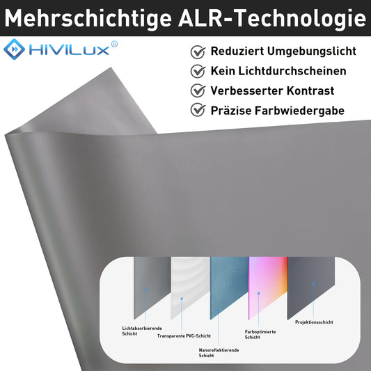 HiViLux® ALR Kontrast Leinwandtuch – HiViGrey Cinema 5D/HDR (Abschnitt)