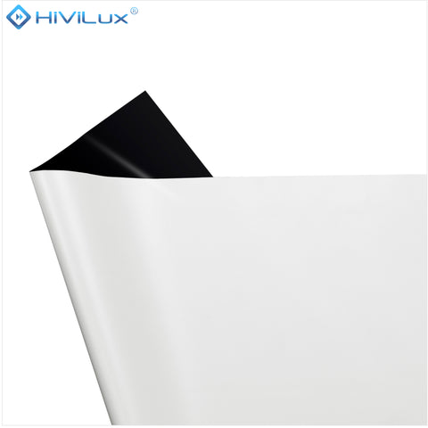 HiViLux® Tension-Motorleinwand – HiViWhite Cinema 1,0 Weißtuch – Gehäuse Schwarz/Weiß