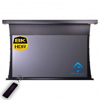 16:9 ALR contrast tab-tensioned motorised screen housing black HiViGrey Cinema 5D/HDR