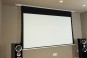 16:9 CLR contrast tab-tensioned motorised screen in ceiling HiViPrism Cinema HDR UST